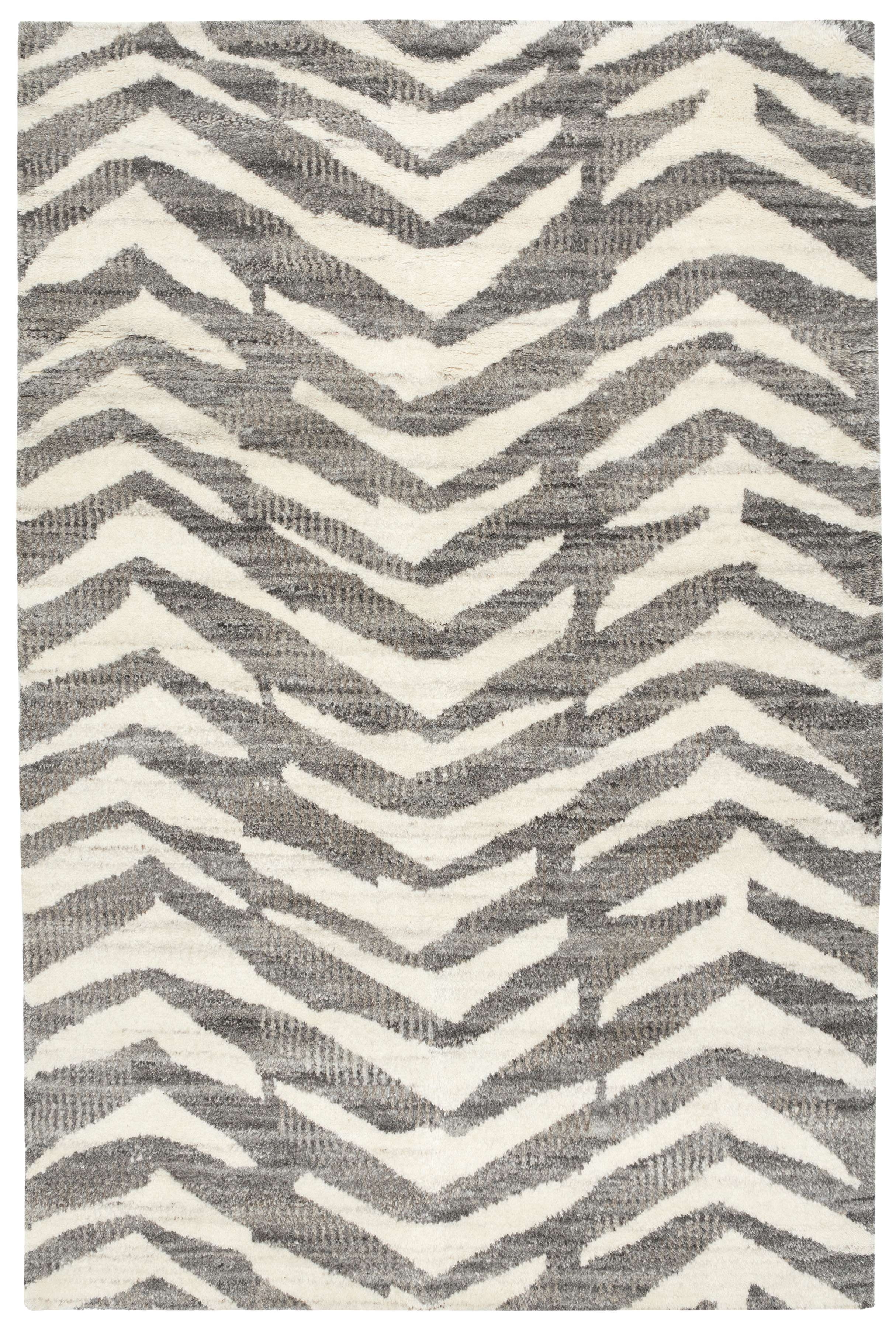 Farah Grey Hand Knotted Wool Rug - Image 0