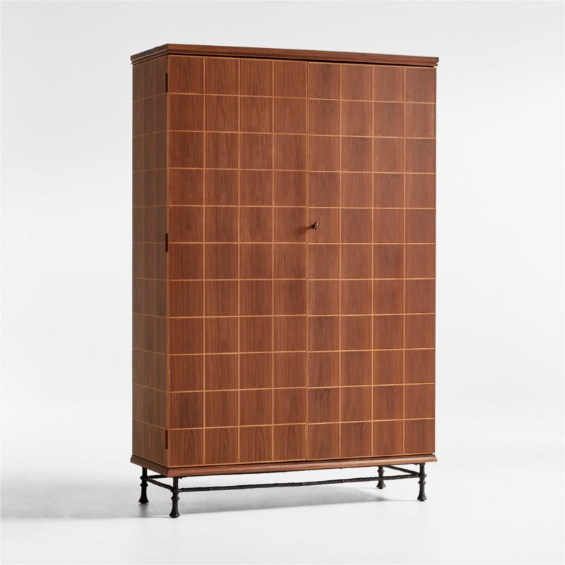 Foliate Walnut Wood Storage Cabinet by Jake Arnold - Image 6