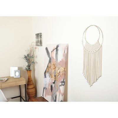 Metal Accented Macrame Wall Hanging - Image 0