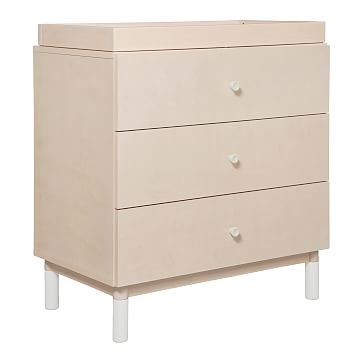 Gelato 3-Drawer with Removable Changing Tray, Washed Natural/White, WE Kids - Image 2