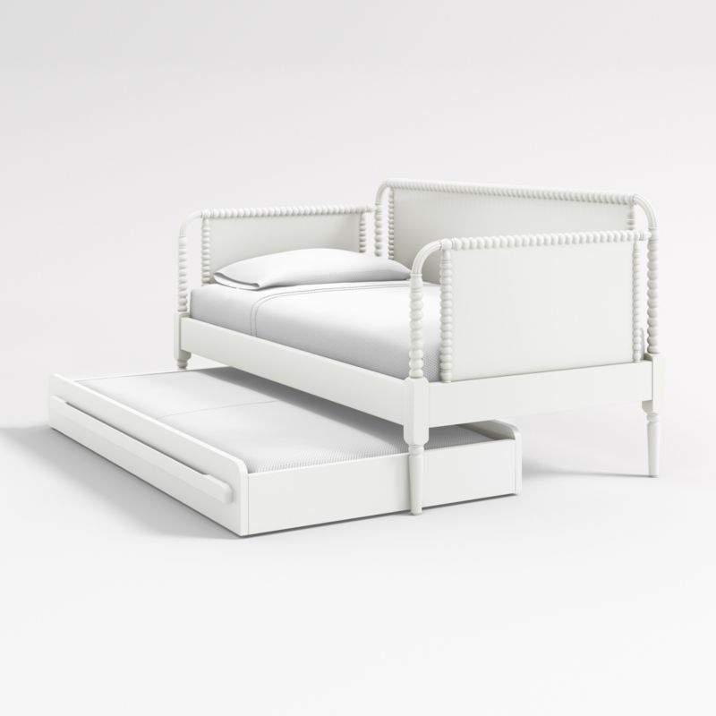 Kids White Twin Trundle Bed - Image 1
