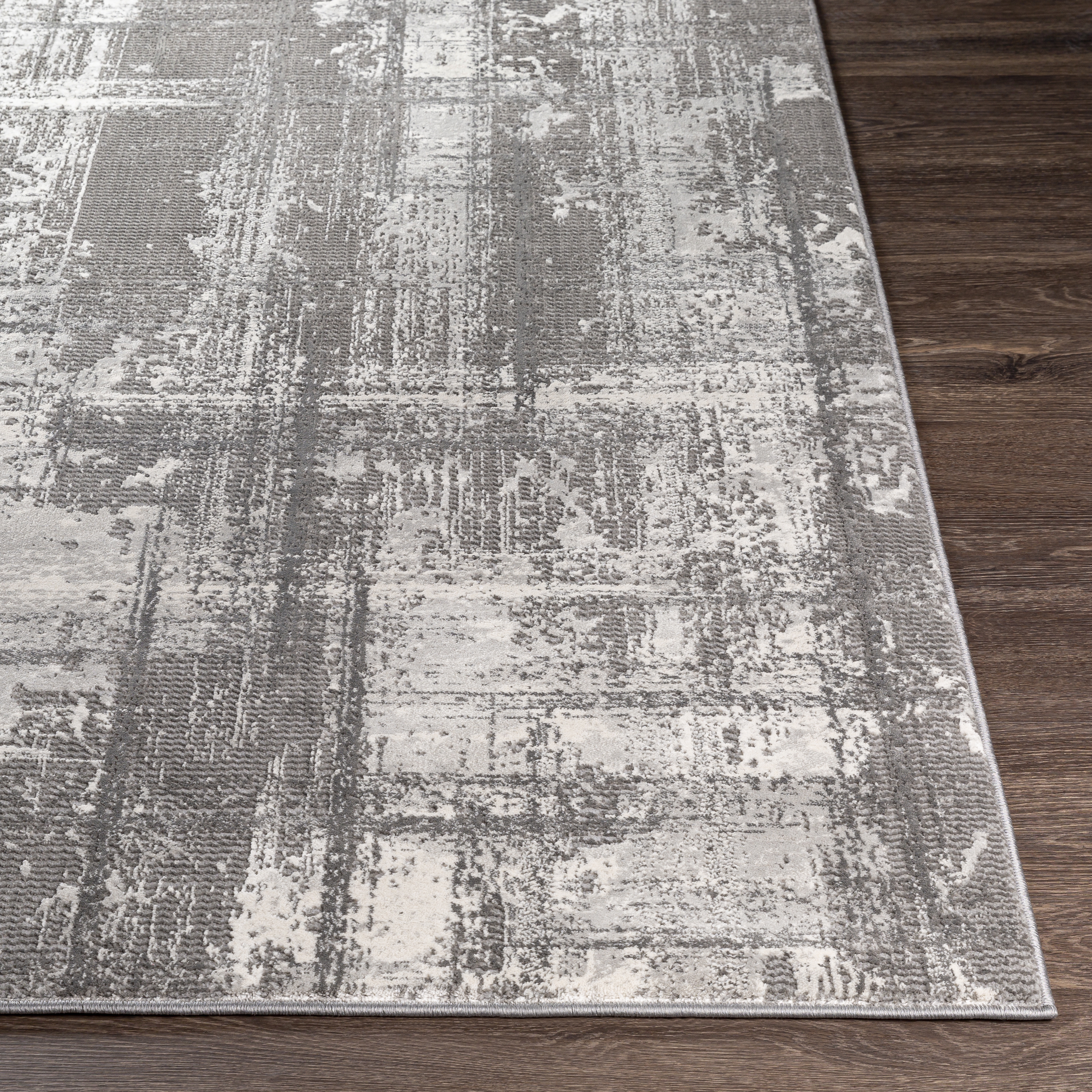 Tibetan Gray Indoor 8'10" x 12'4" Machine Woven Rug - Image 1