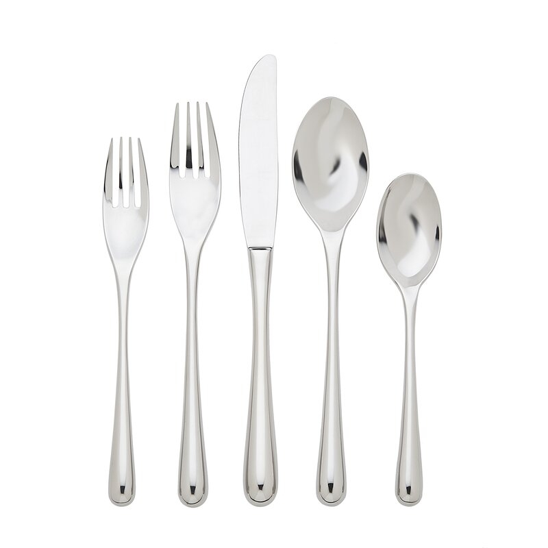 Ricci Argentieri Pallone 20 Piece 18/10 Stainless Steel Flatware Set, Service for 4 - Image 0