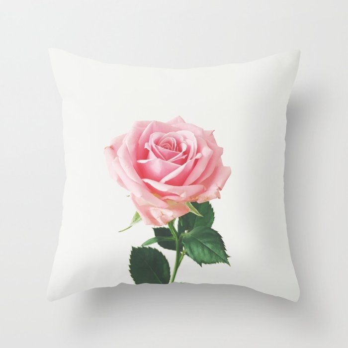Spring Rose Couch Throw Pillow by Cassia Beck - Cover (20" x 20") with pillow insert - Outdoor Pillow - Image 0