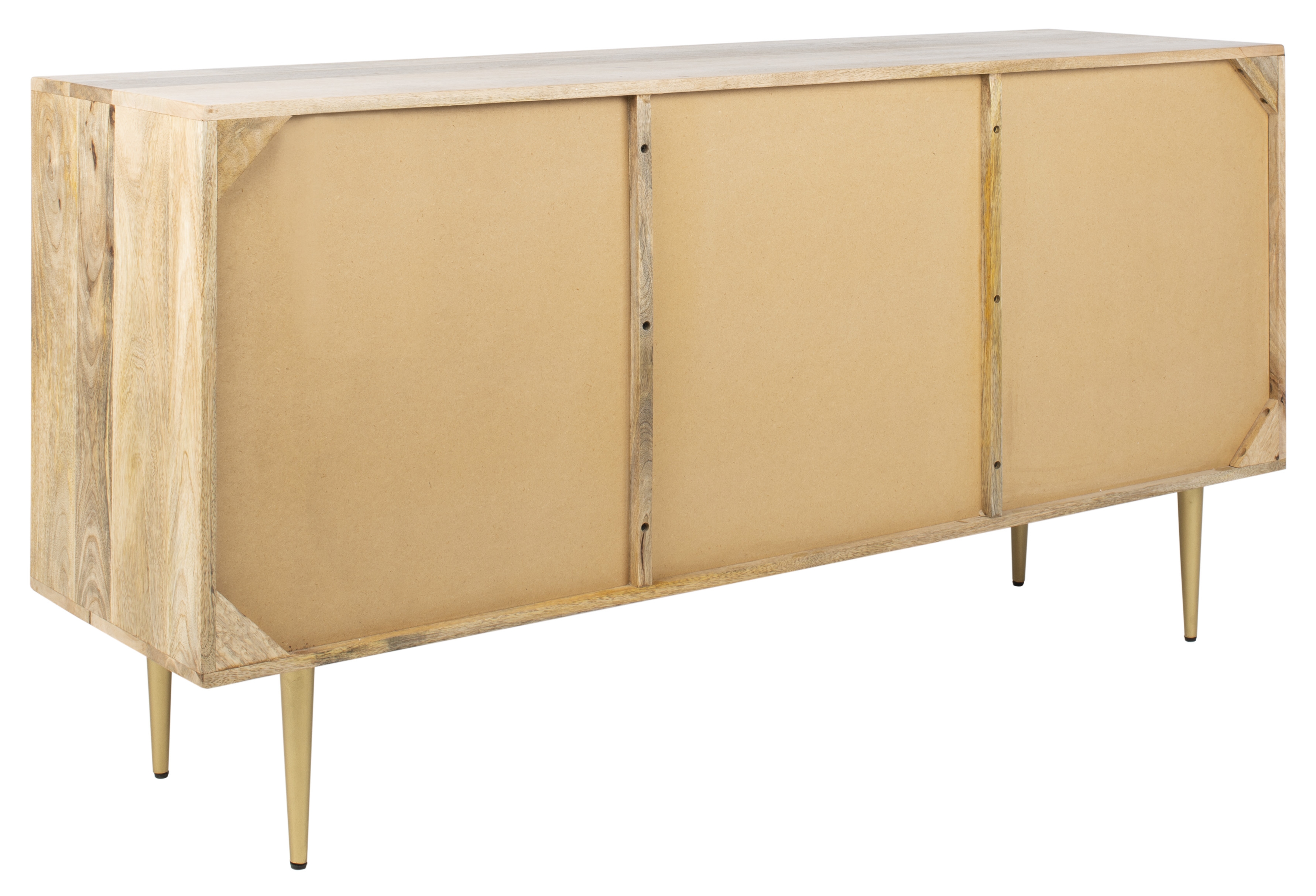 Titan Gold Inlayed Cement Sideboard - Natural Mango/Brass/Cement - Arlo Home - Image 5