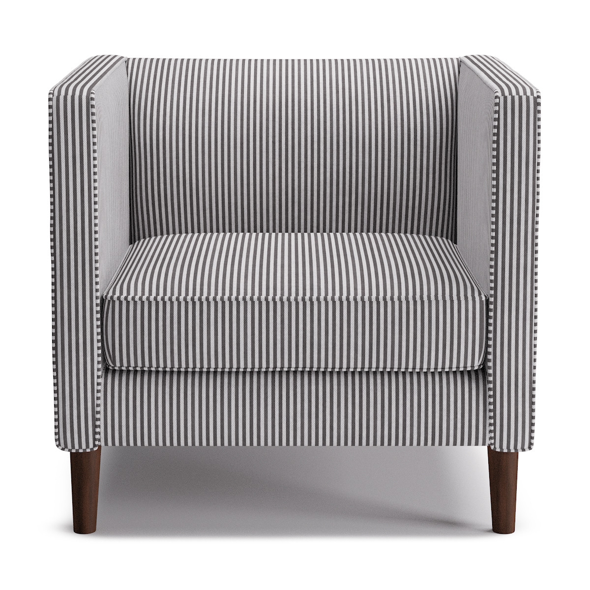 Tuxedo Chair | Black Ticking Stripe - Image 0
