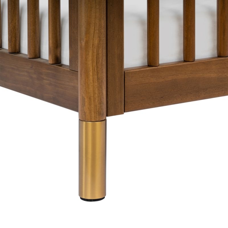 Babyletto Gelato Natural Walnut Wood 4-in-1 Convertible Baby Crib with Toddler Conversion Kit - Image 8