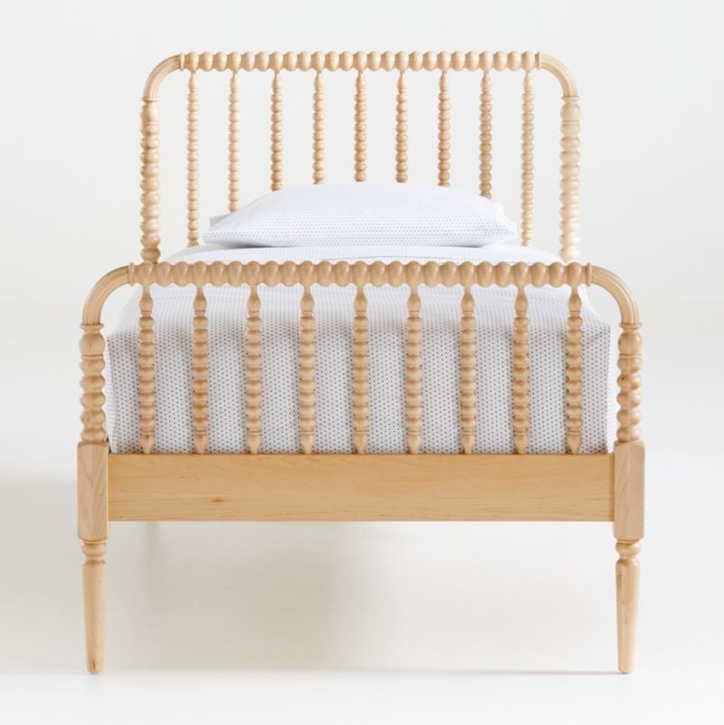 Jenny Lind Kids Maple Wood Spindle Queen Bed - Image 1