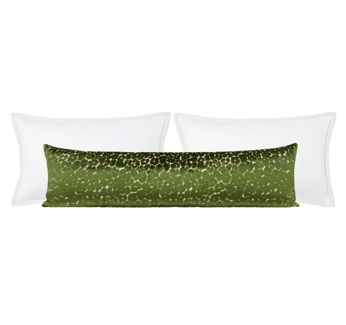 THE XL LUMBAR :: LEOPARD CUT VELVET // OLIVE - BY THE YARD - Image 0