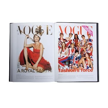 Vogue Covers Book, Italian Matte Metallic Finish Leather, Multi - Image 2