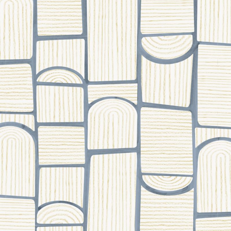 Backdrop Bloomsbury Slate Blue Wallpaper - Image 0