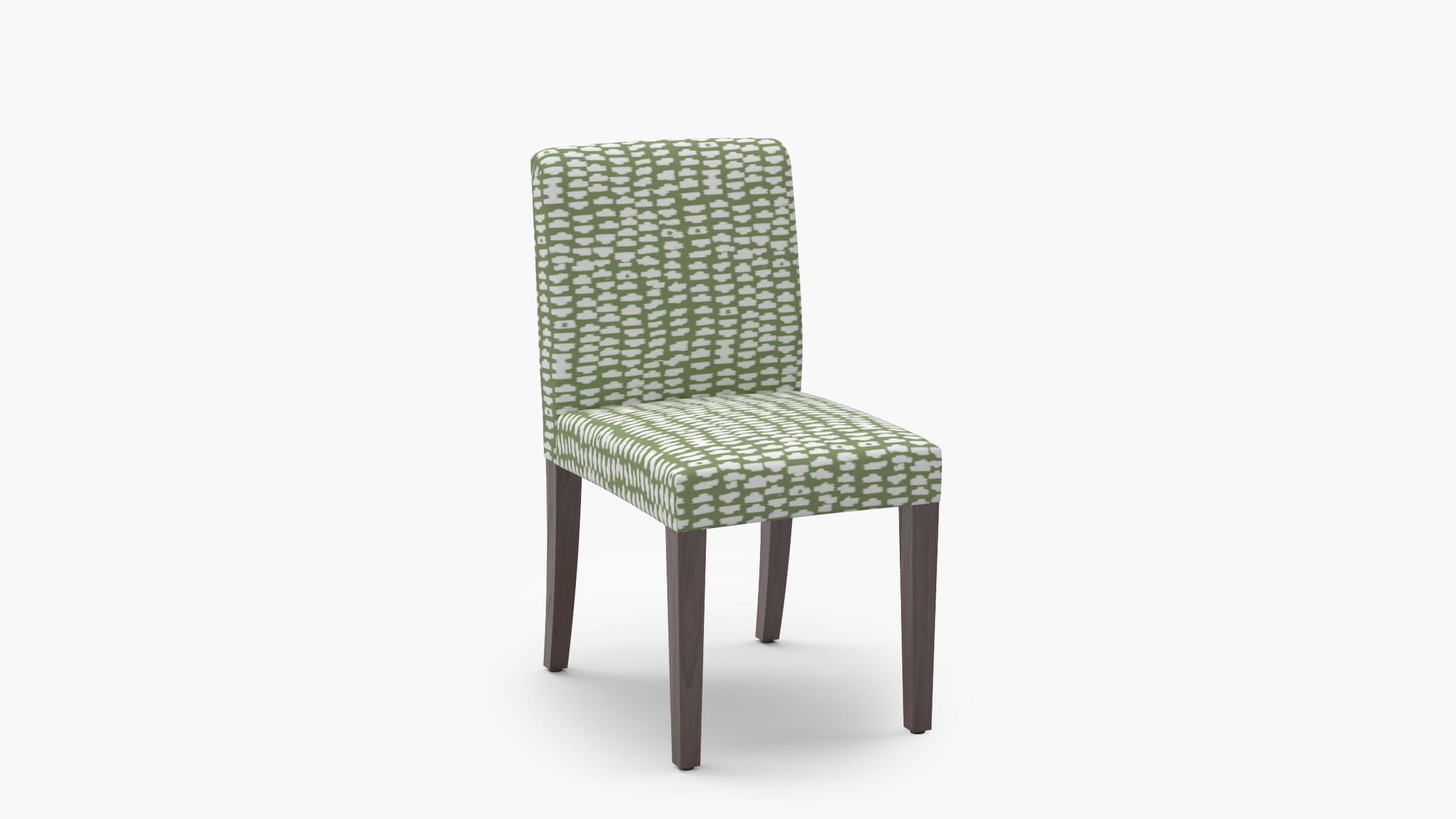 Signature Dining Chair, Olive Odalisque, Espresso Square Tapered Leg - Image 1
