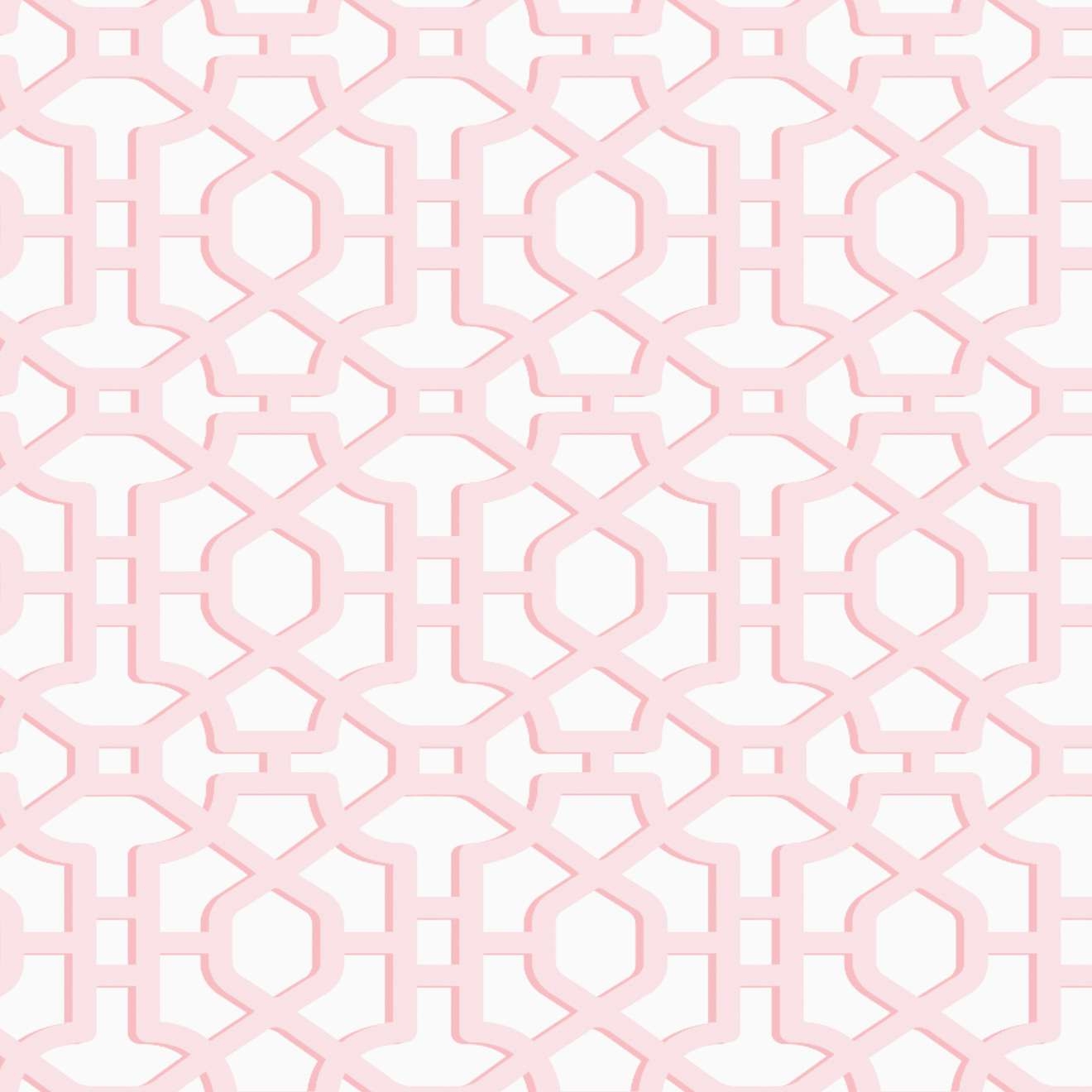 Chinois Lattice Pink Wallpaper - Image 0