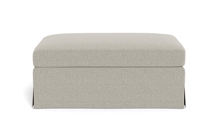 Sloan Slipcovered Ottoman - Image 0