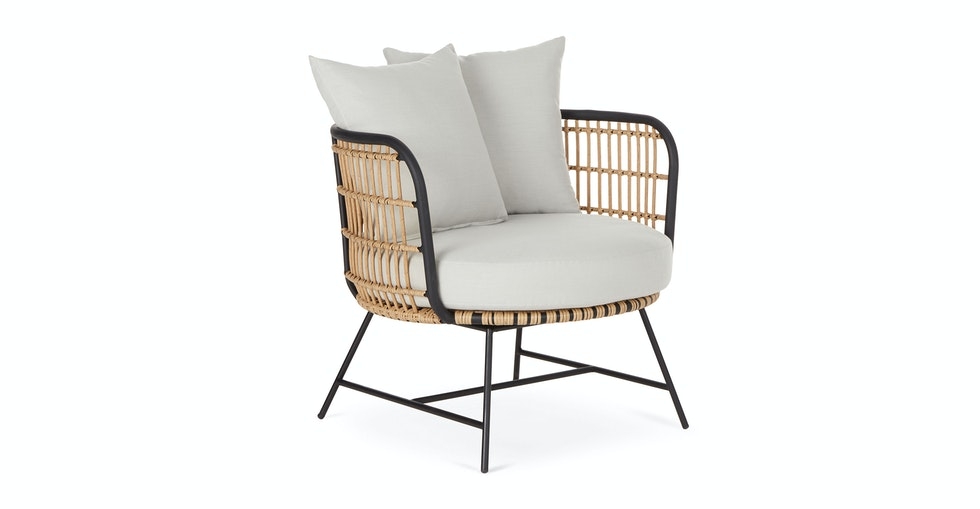 Onya Lily White Lounge Chair - Image 0