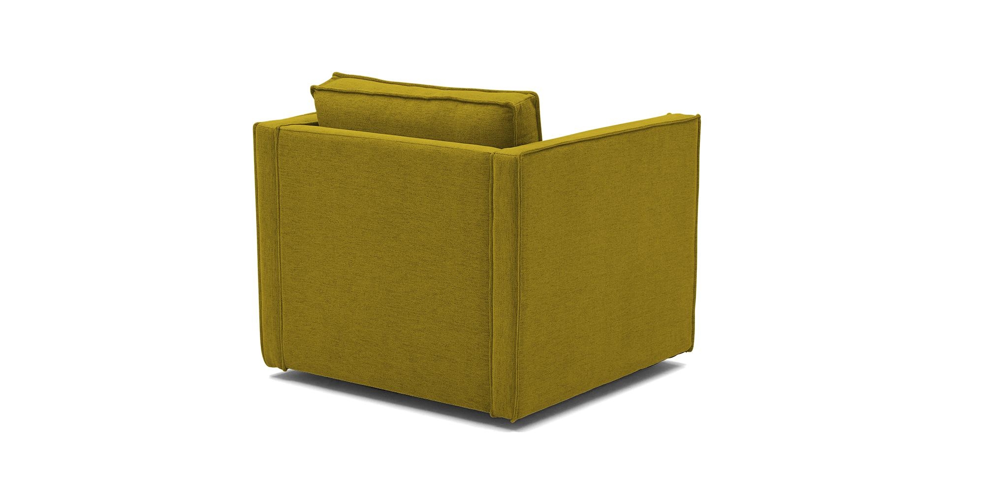 Yellow Dune Mid Century Modern Swivel Chair - Bloke Goldenrod - Image 3