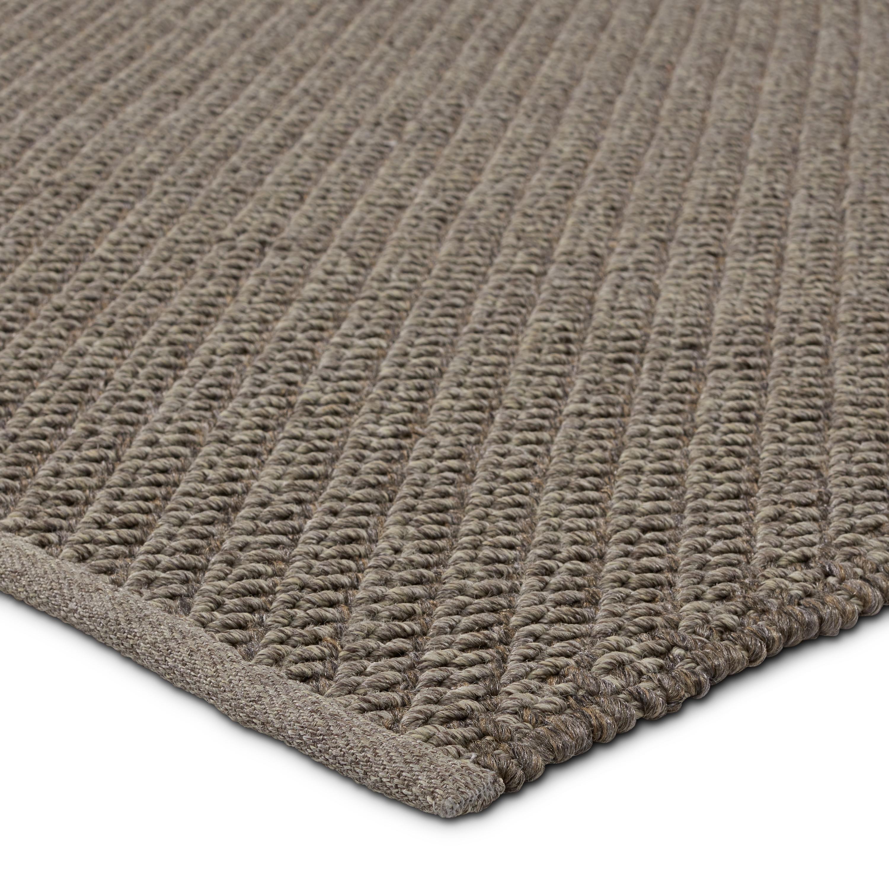 Sena Handmade Indoor/Outdoor Solid Gray Area Rug (18"X18") - Image 1
