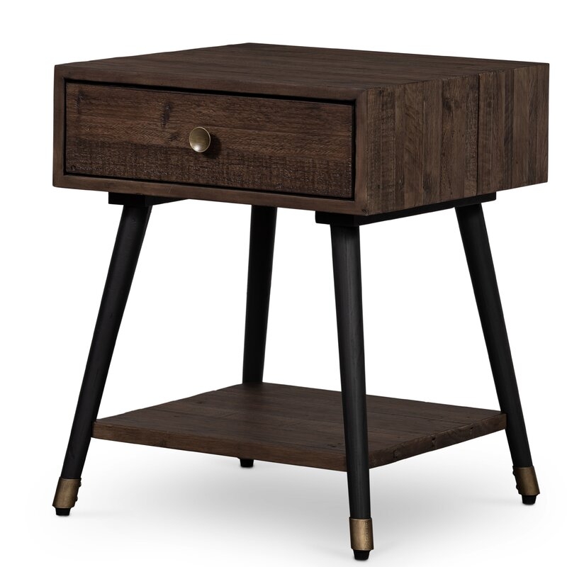 Four Hands Reclaimed Solid Wood End Table with Storage - Image 0