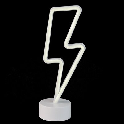 Lightening Bolt LED Tabletop Neon Sign - Image 0