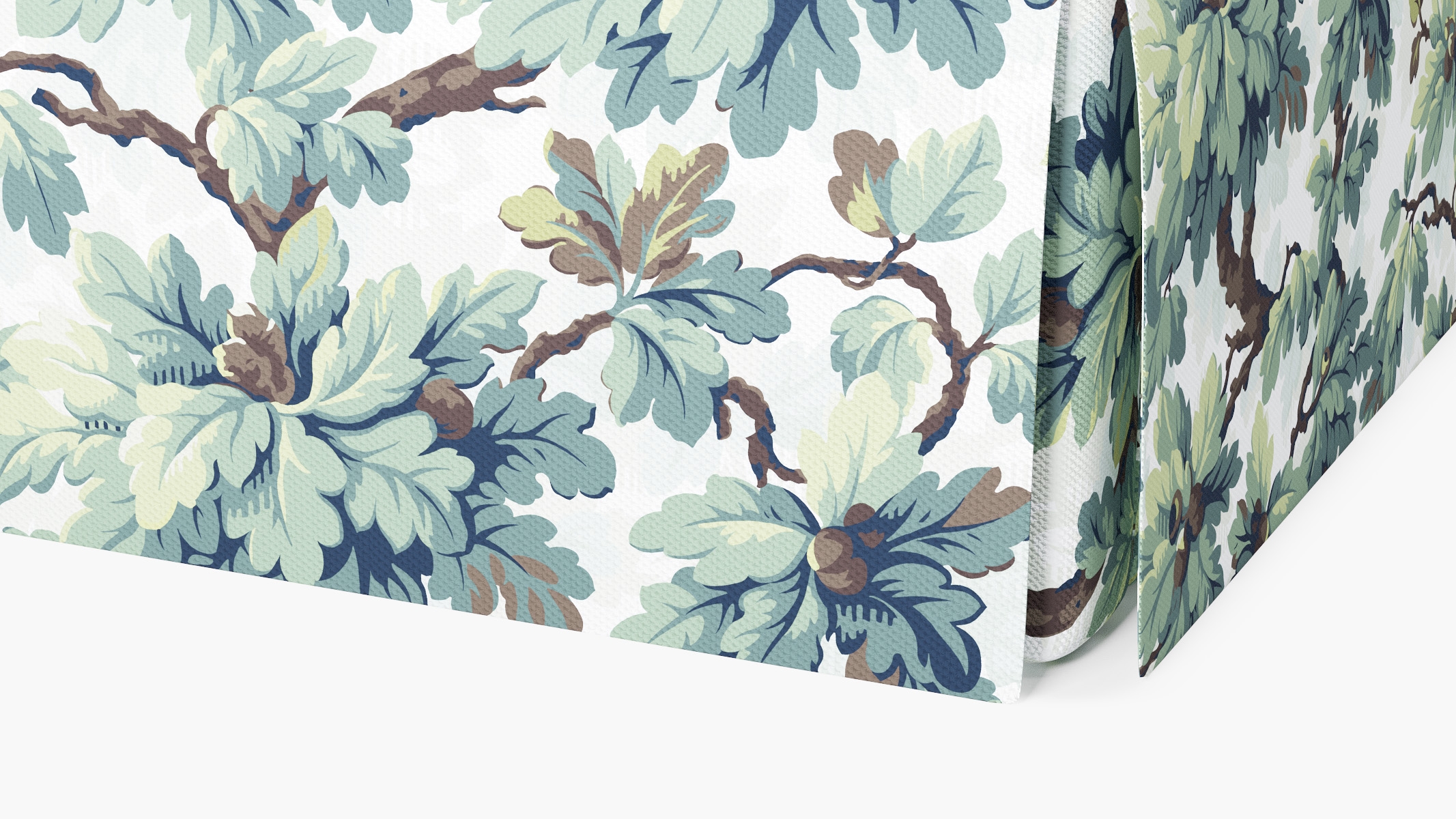 Skirted Track Arm Sofa, Sage Woodland, Extra Deep (43") - Image 6