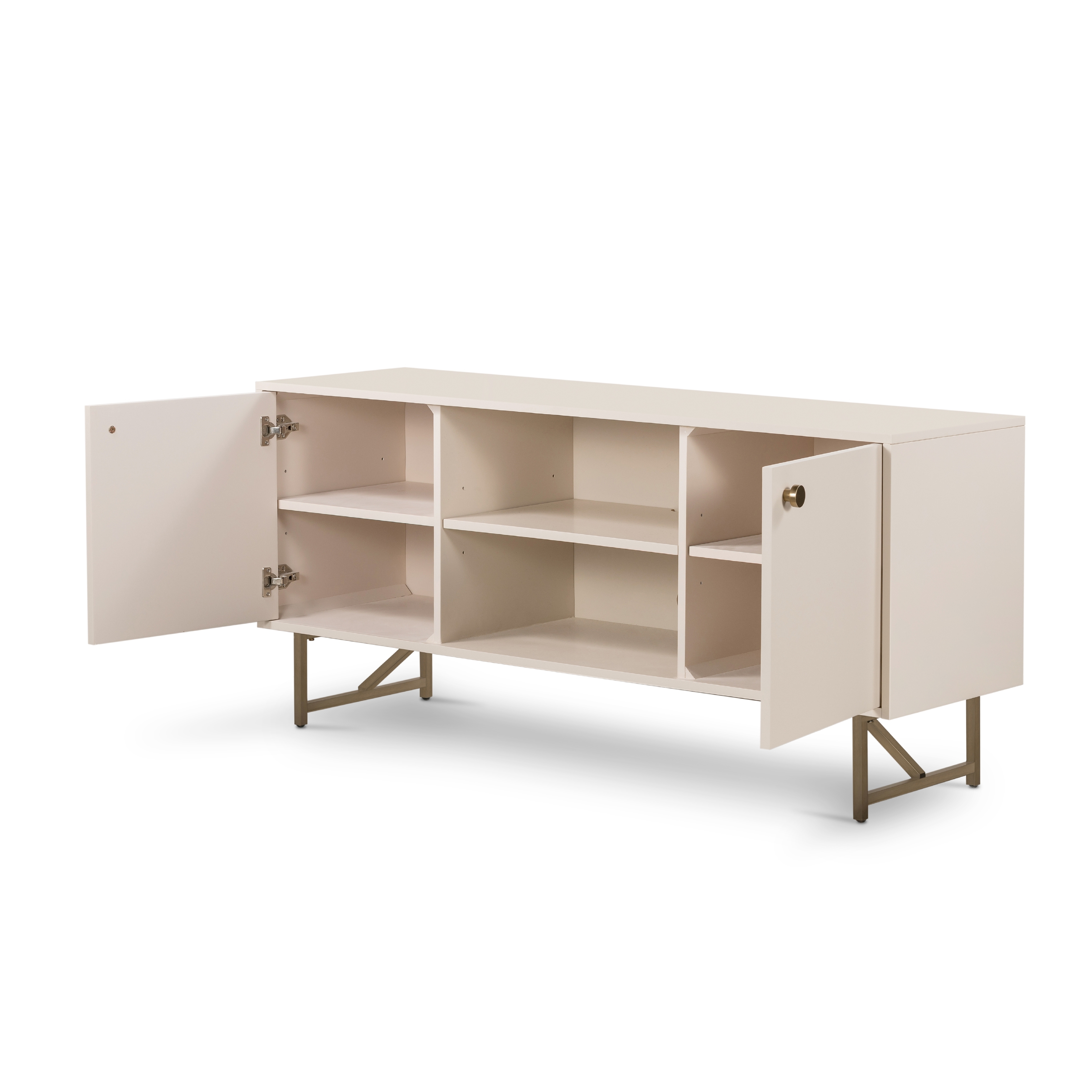 Van Media Console-Matte Alabaster - Image 4