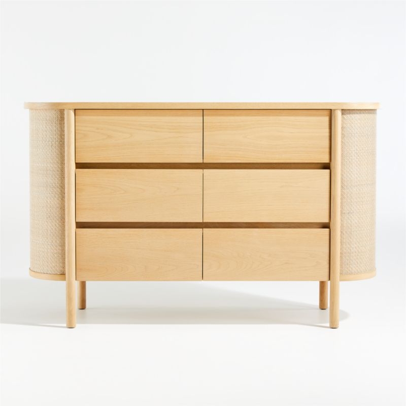 Canyon Natural Wood Wide 6-Drawer Kids Dresser by Leanne Ford - Image 1