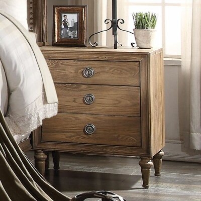 ACME Inverness Nightstand In Reclaimed Oak FF80A0EFC9C940E9990F1BFB62960722 - Image 0