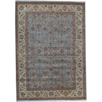 One-of-a-Kind Mountain King Hand-Knotted Blue 10'1" x 14'3" Wool Area Rug - Image 0