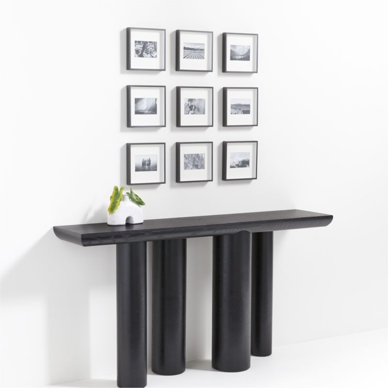 9-Piece Brushed Black 4x6 Gallery Wall Frame Set - Image 1
