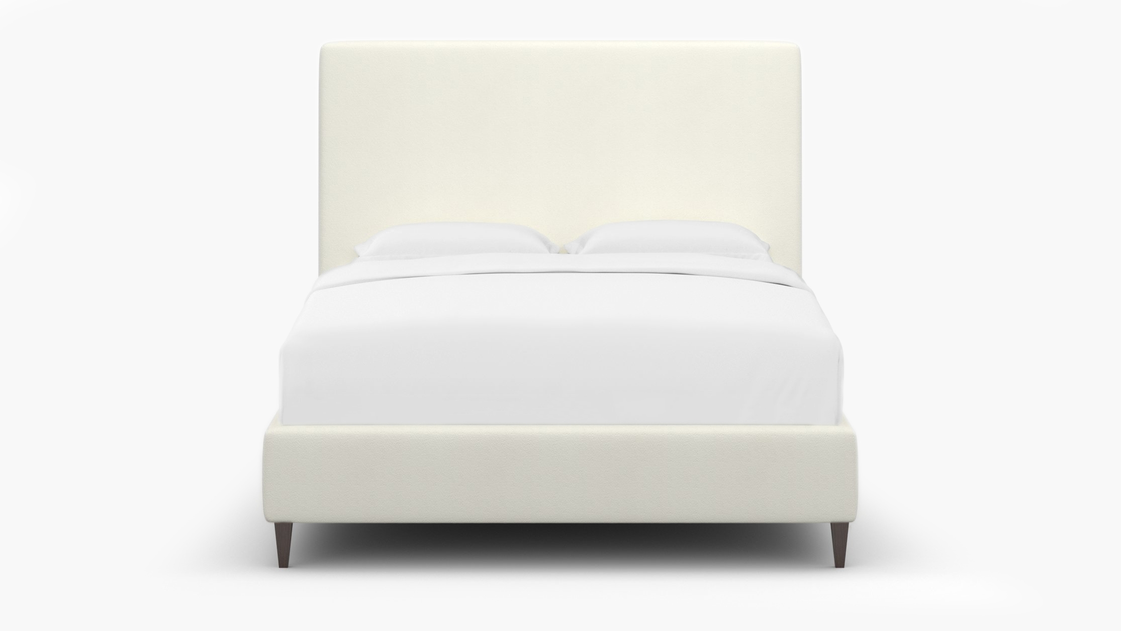 Classic Bed, Sheepskin, Espresso Square Tapered Leg, Twin - Image 0