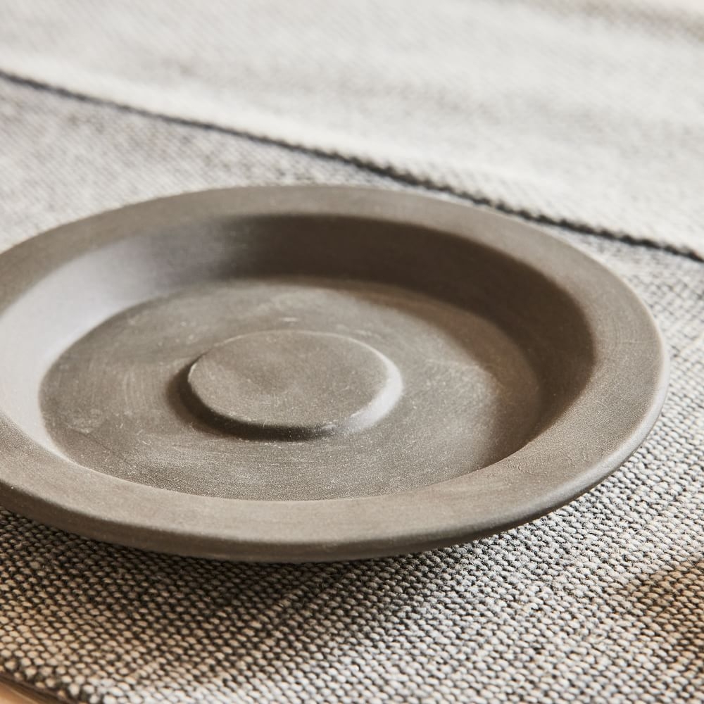Pacifica Cup and Saucer, Set of 4, Seed Grey - Image 3