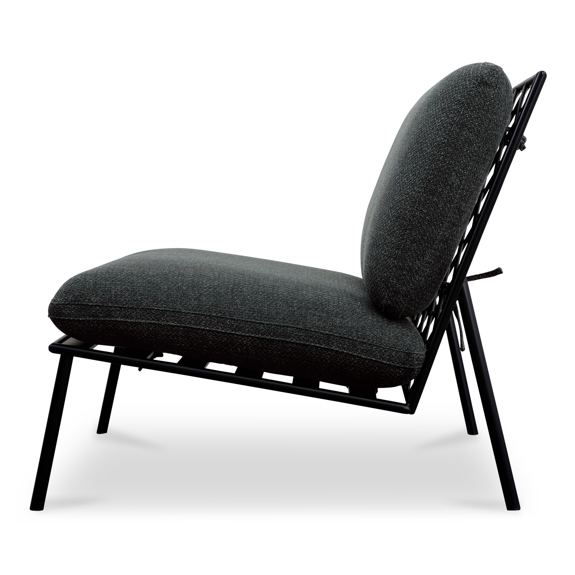 Salma Outdoor Accent Chair Speckled Charcoal - Image 3