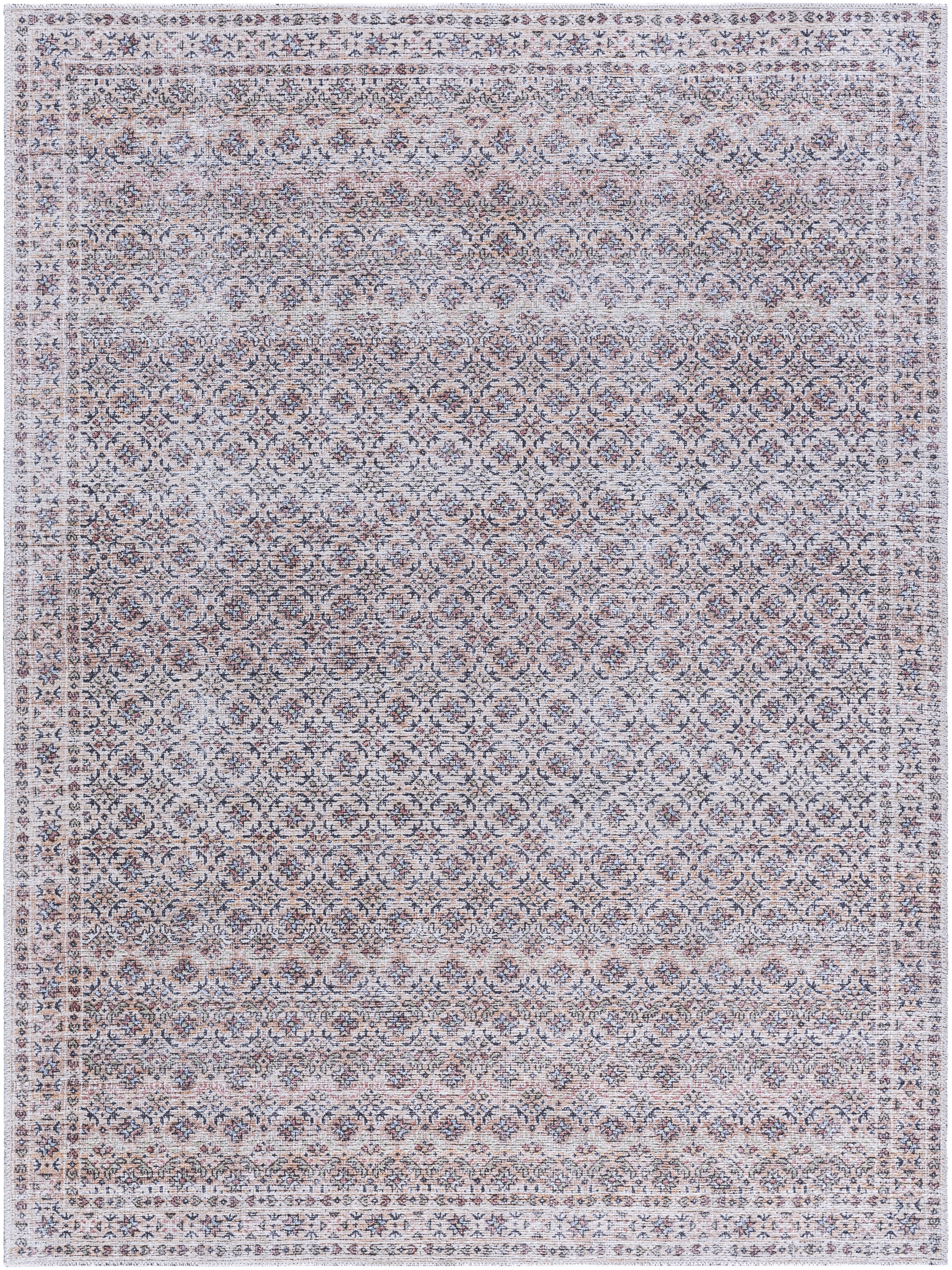 Vinny Gray Indoor 5'3" x 7' Machine Woven Rug - Image 0