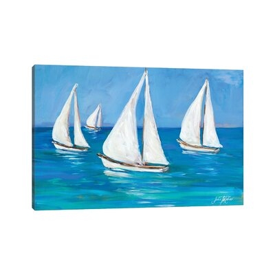 Sailboats I by Julie Derice - Gallery-Wrapped Canvas Giclée - Image 0