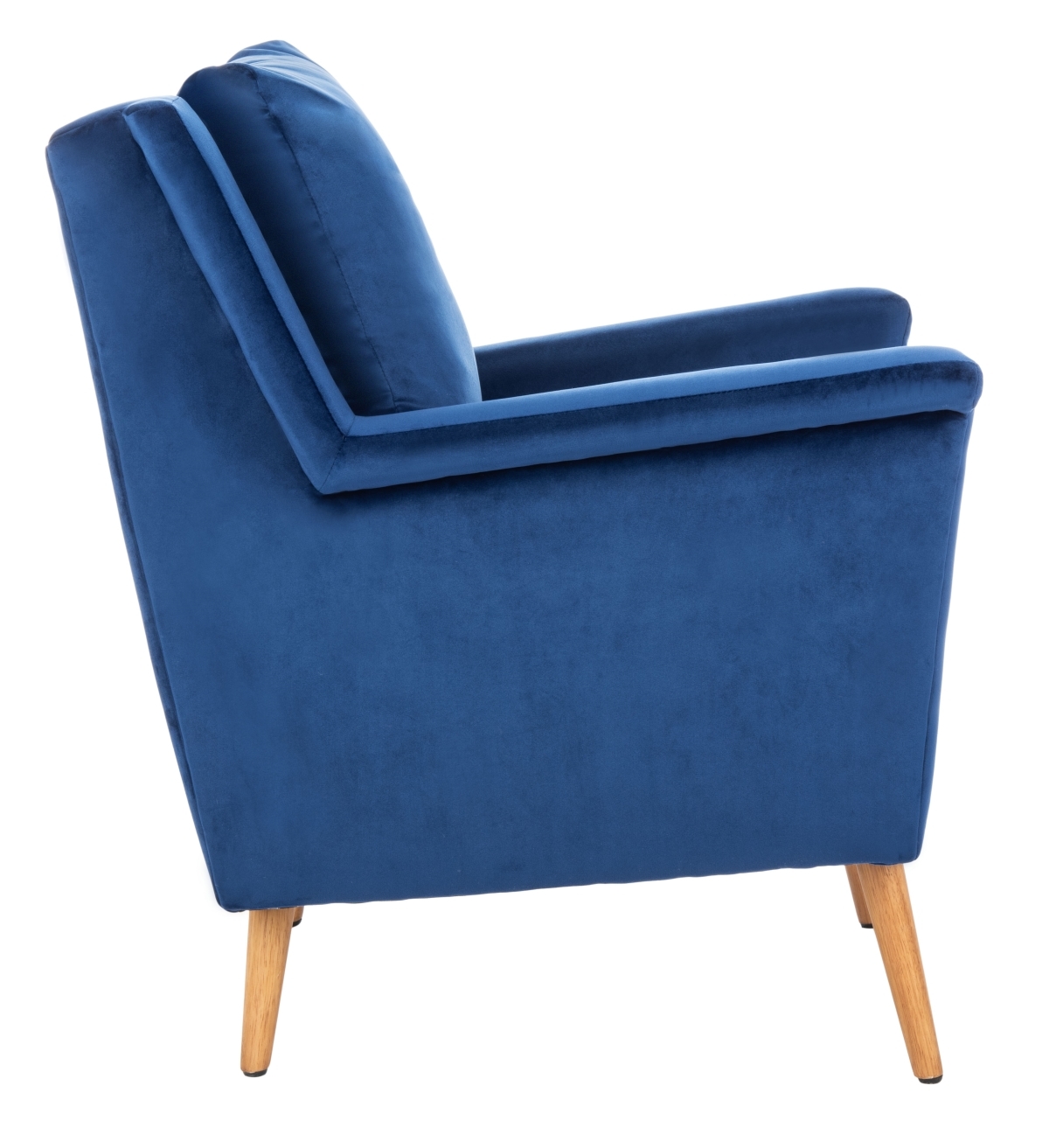 Astrid Mid Century Arm Chair - Navy / Natural - Safavieh - Image 6