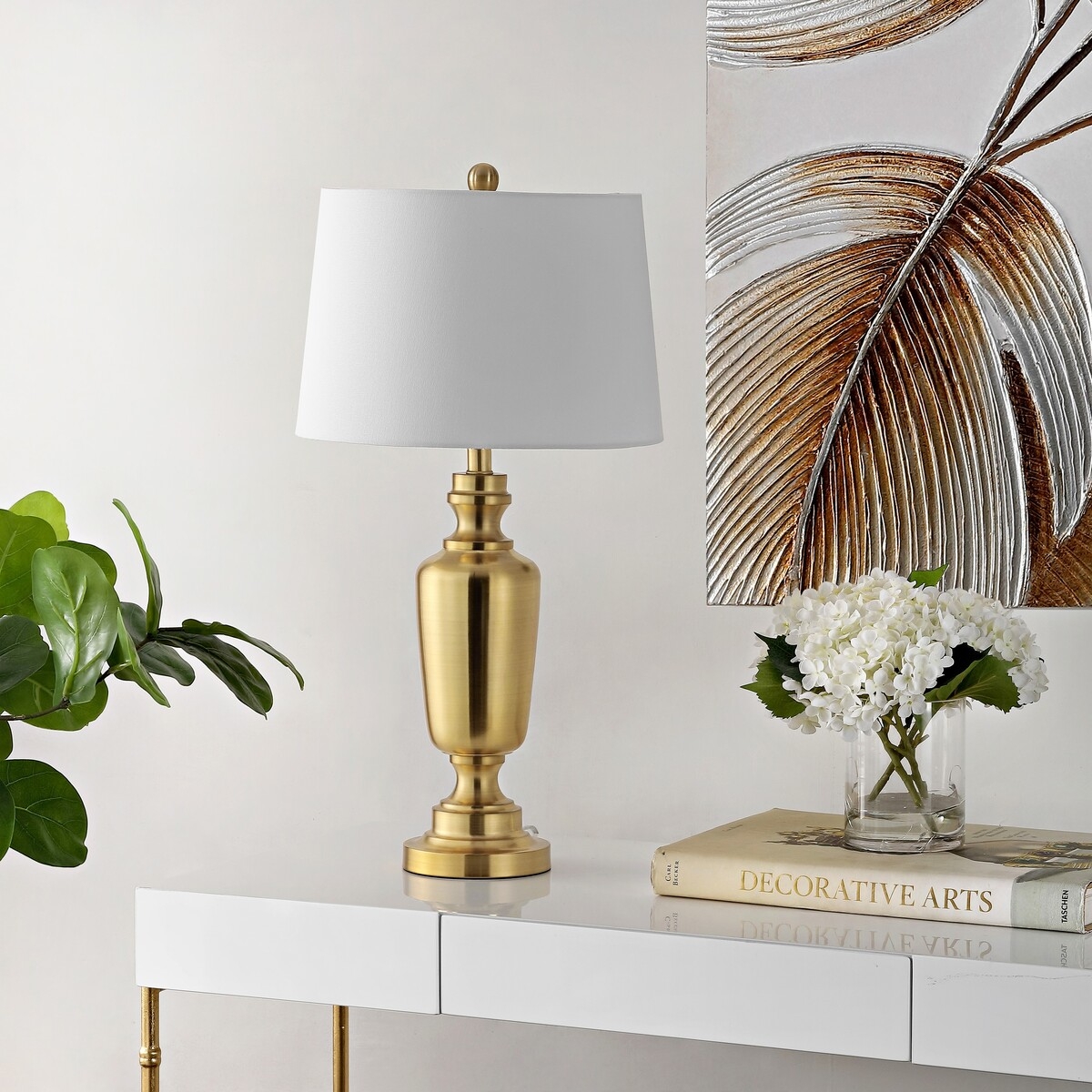 Ezra 29" Table Lamp - Brass - Safavieh - Image 1
