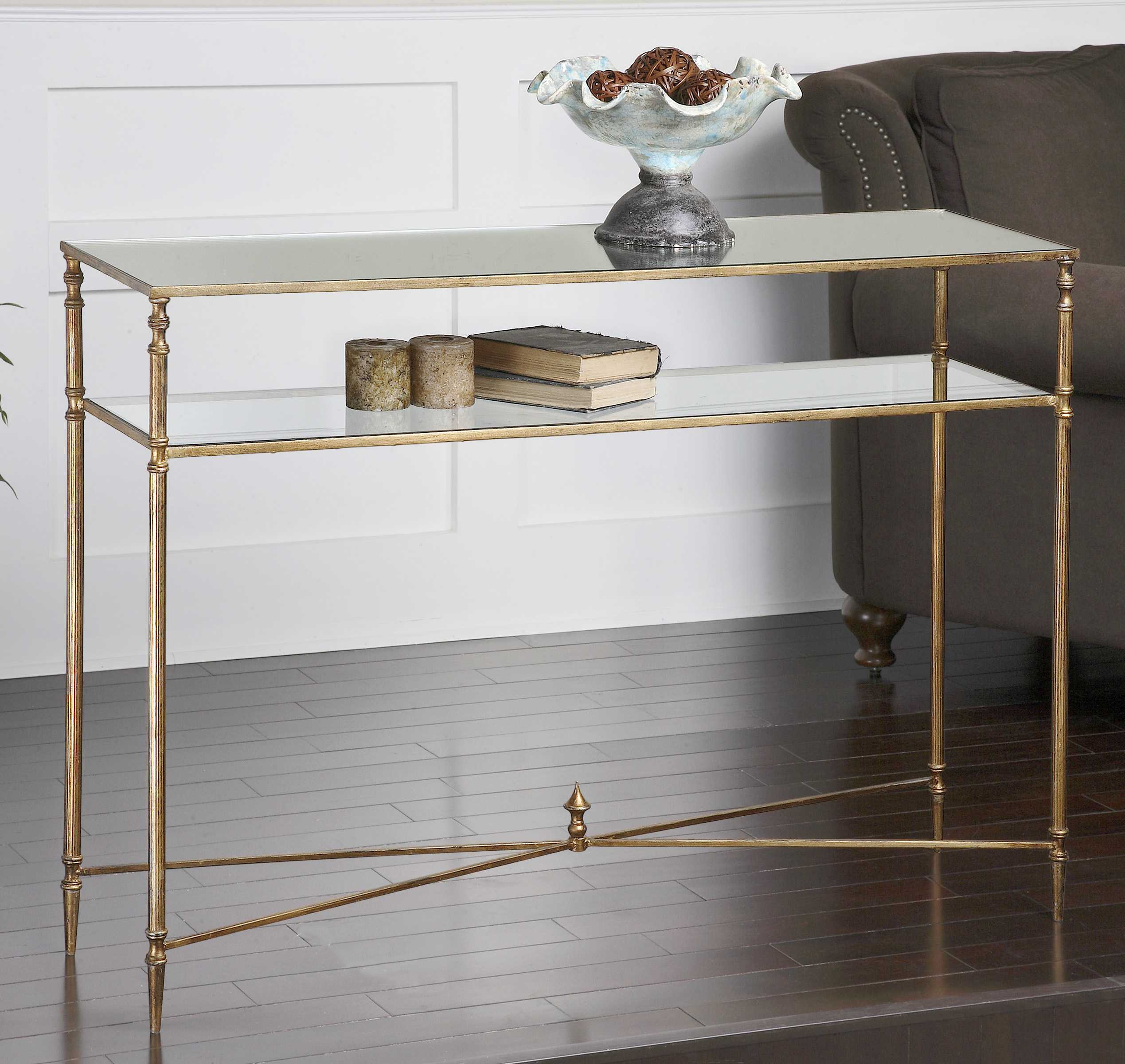Henzler Mirrored Glass Console Table - Image 3