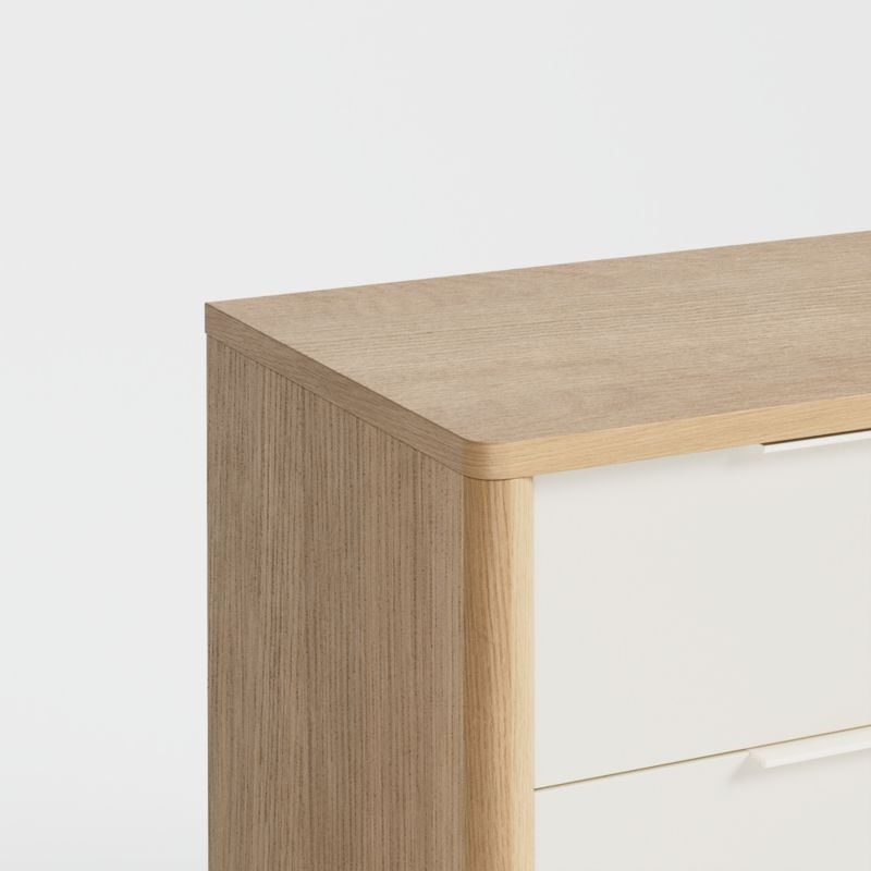 Redondo Two-Tone Wood Wide 6-Drawer Kids Dresser - Image 2
