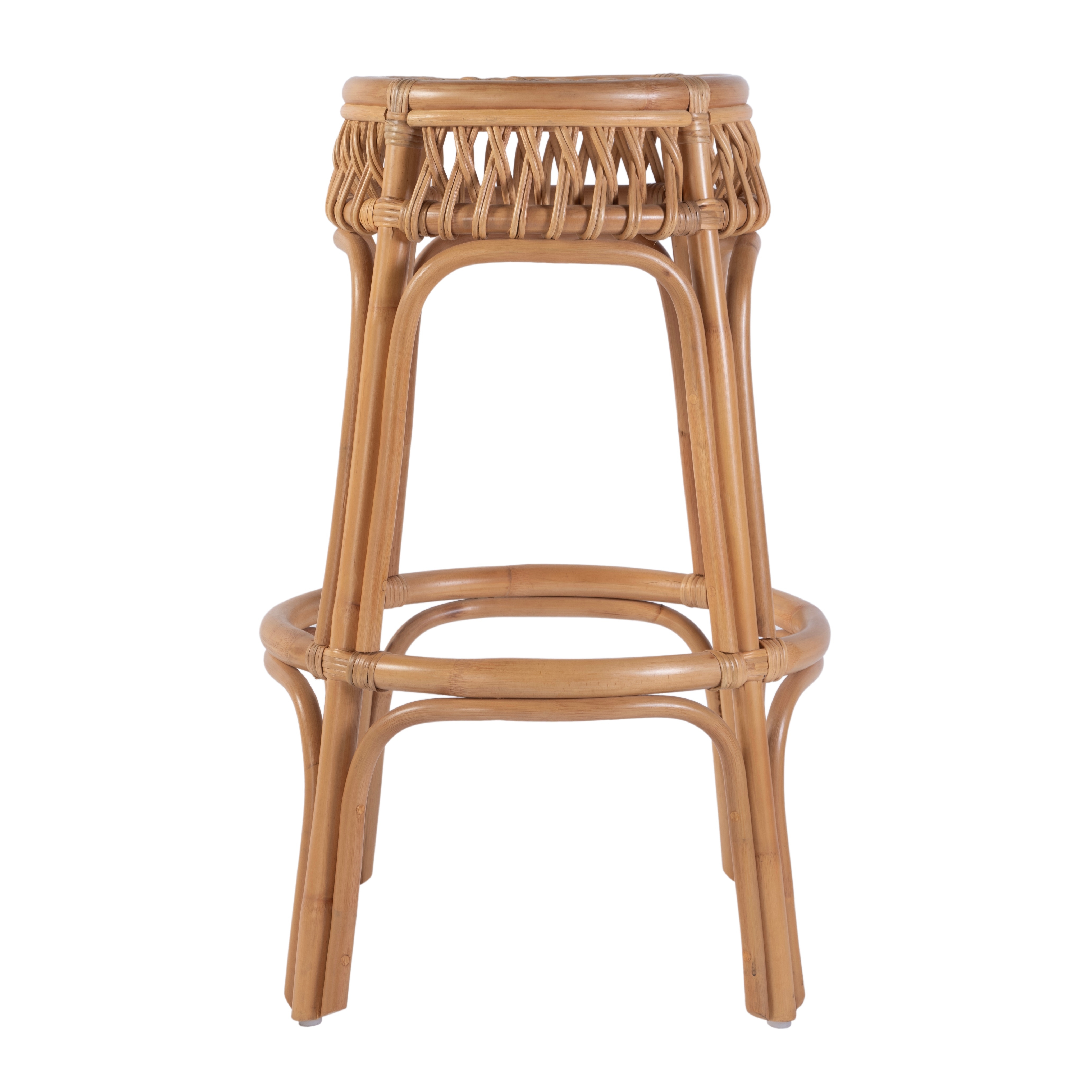Antigua Natural Rattan Bar Stool - Image 1