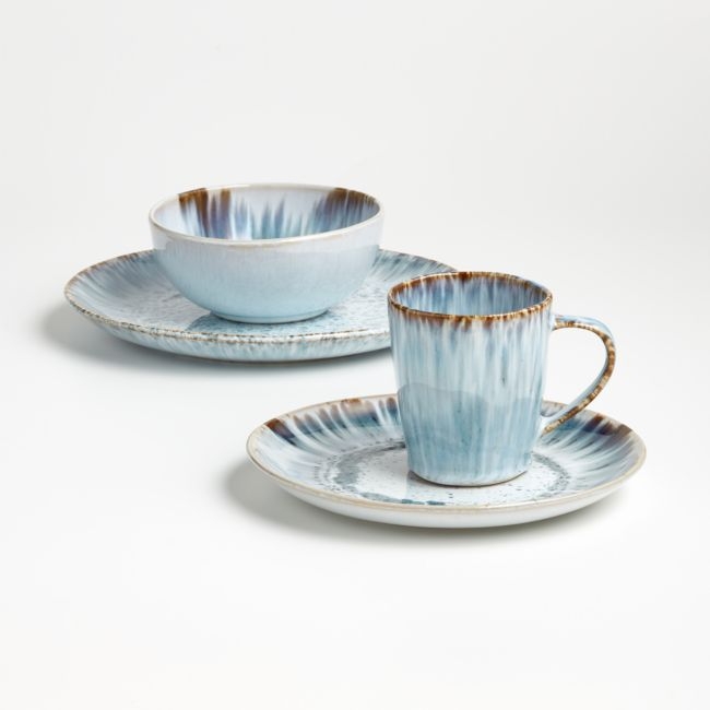 Julo 4-Piece Blue and White Place Setting - Image 0