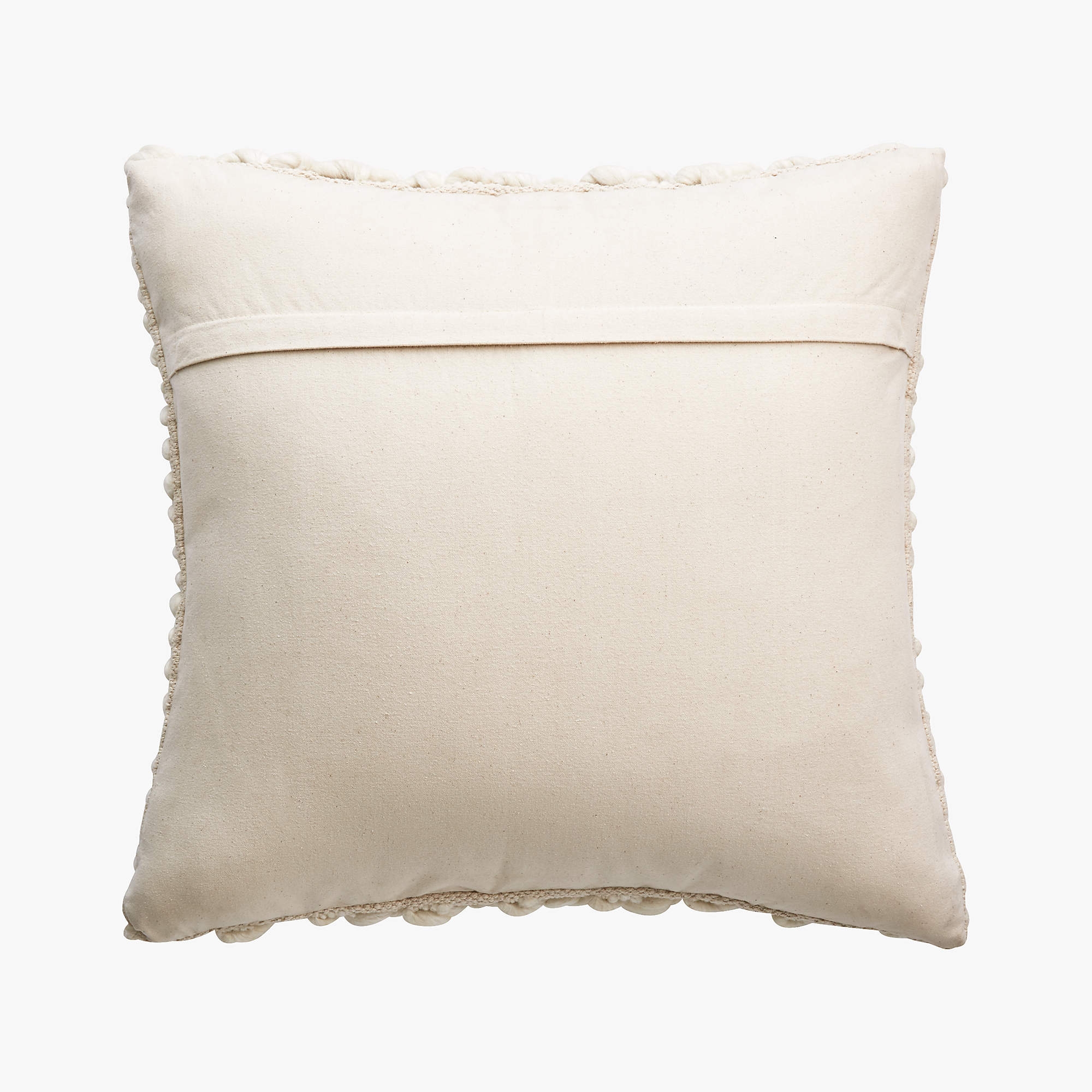 Tillie Wool Pillow, Ivory, 20" x 20" Feather-Down Insert - Image 3