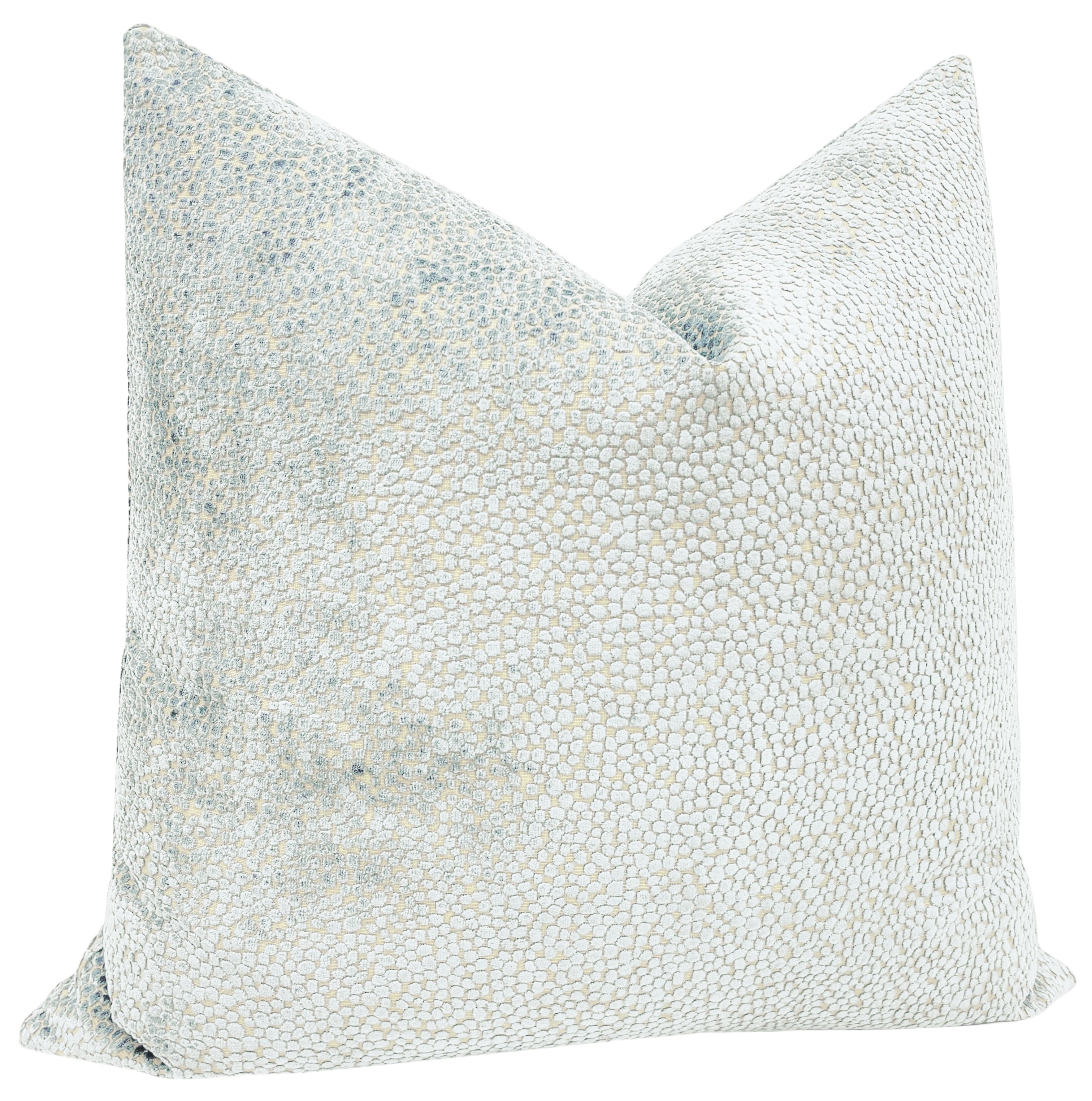 COSMO CUT VELVET // SPA BLUE - 20" X 20" - Image 1