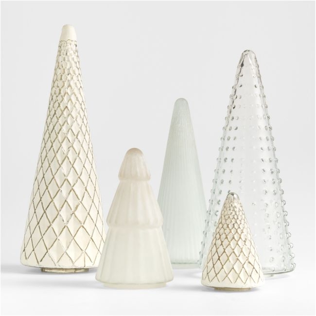 Winter Wonderland Holiday Trees, Set of 5 - Image 0