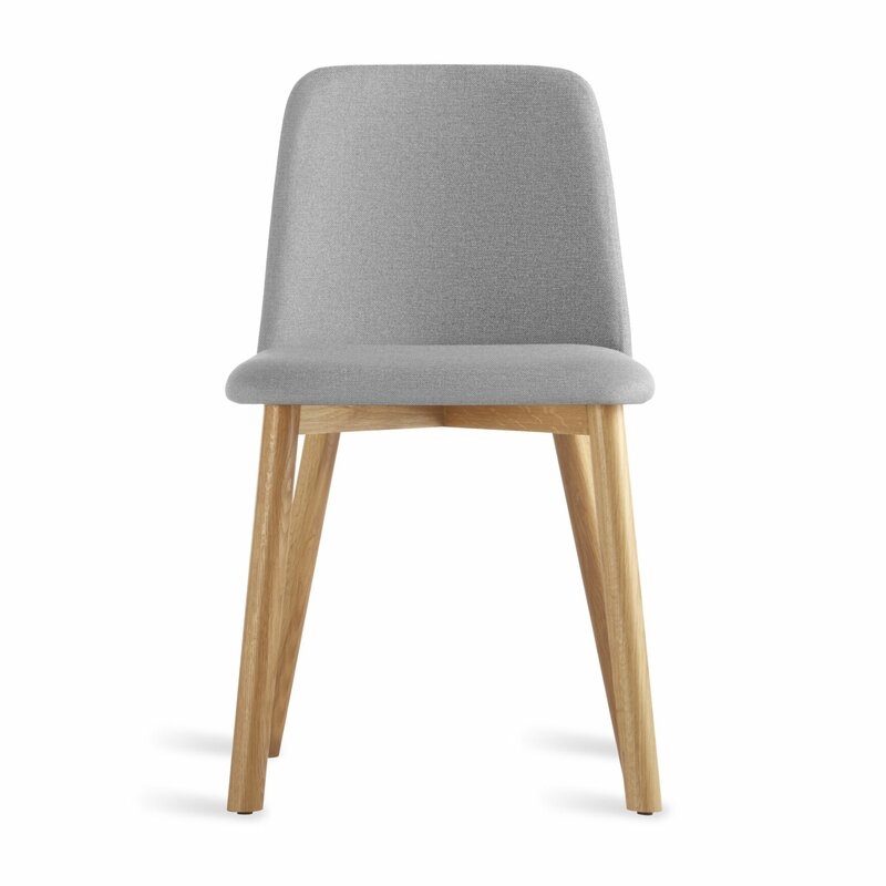 Blu Dot Chip Side Chair in Pewter Color: White Oak - Image 0