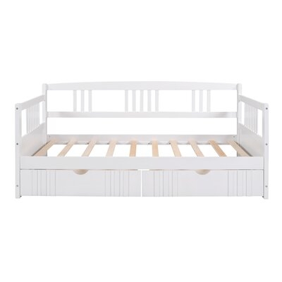 Twin Size Daybed Wood Bed With Two Drawers - Image 0