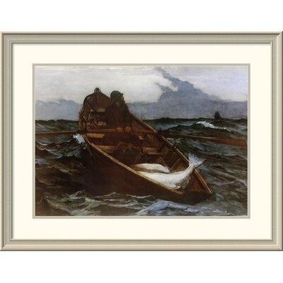'Fog Warning' by Winslow Homer Framed Painting Print - Image 0