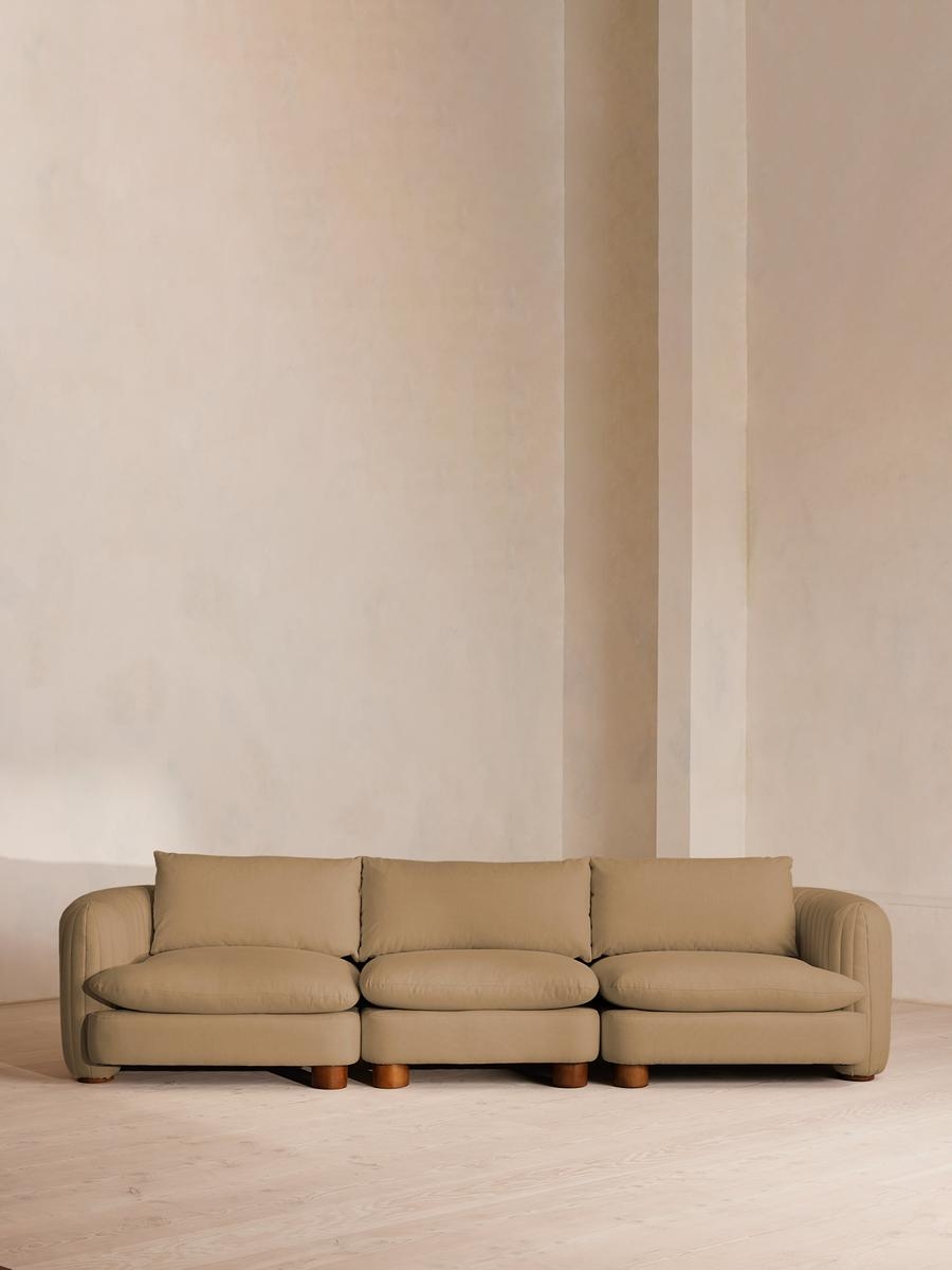 Vivienne Sectional Sofa, Four Seater, Loden, Wheat, US - Image 0