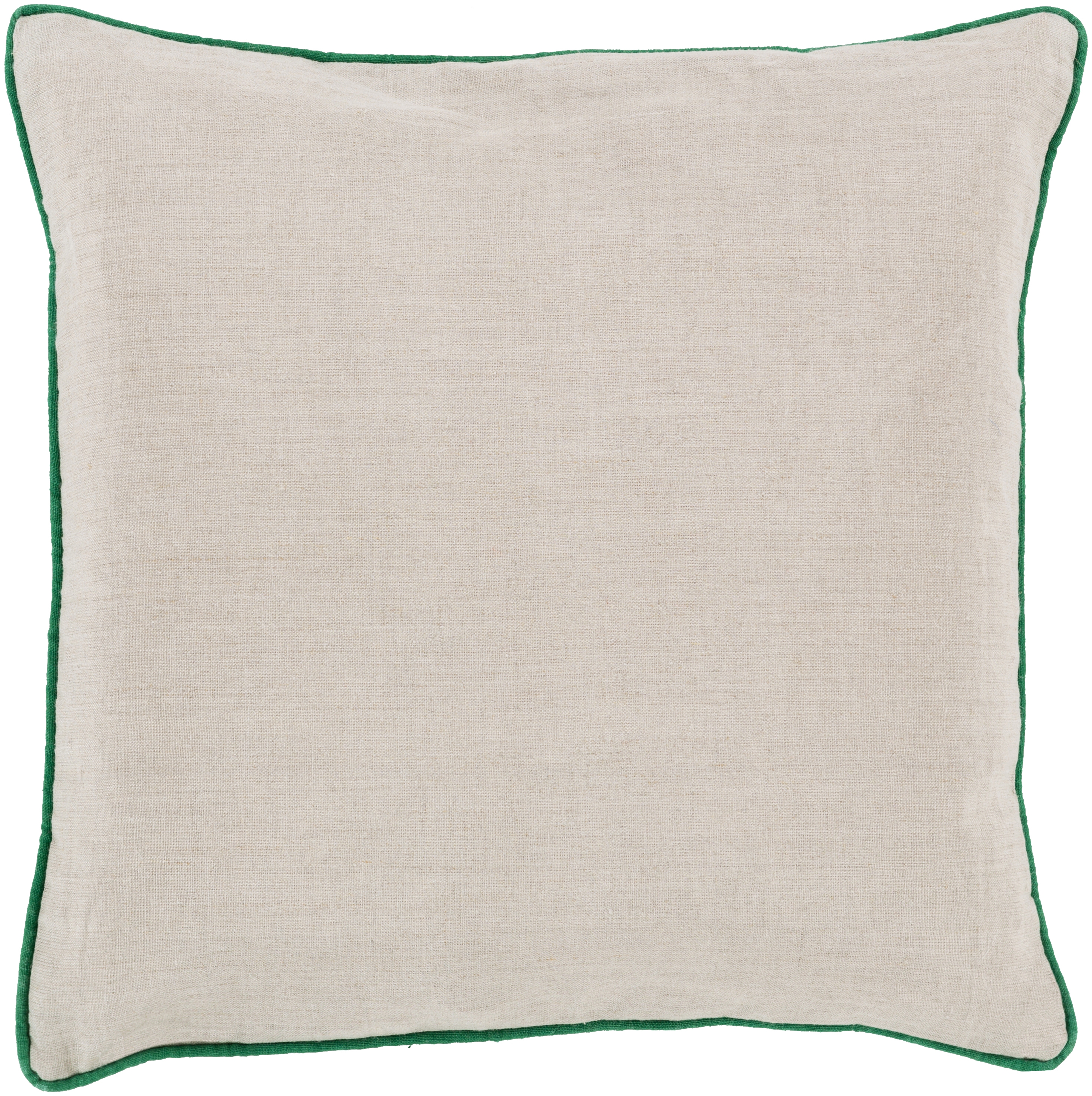 Linen Piped LP-002 18"L x 18"W Down Filled Pillow - Image 0
