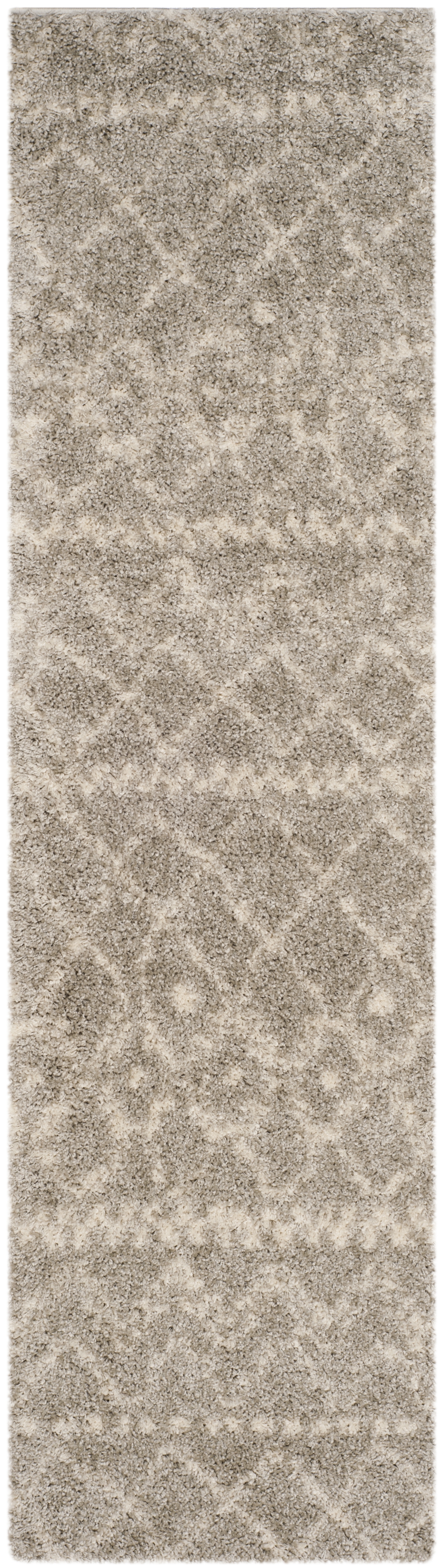 Arlo Home Woven Area Rug, ASG750D, Grey/Ivory,  2' 3" X 8' - Image 0