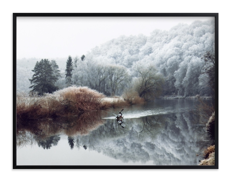 Winter Kayak Art Print - Image 0